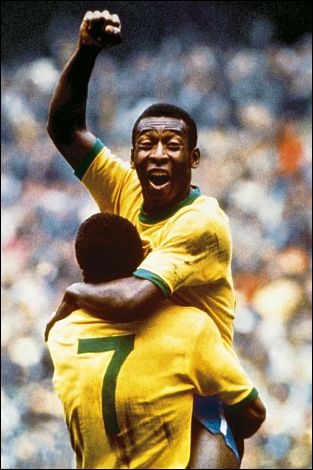 Pelé Joueur football brésil