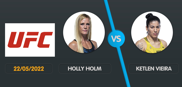 pronostic Holly Holm vs Ketlen Vieira UFC Vegas 55 dimanche 22 mai 2022